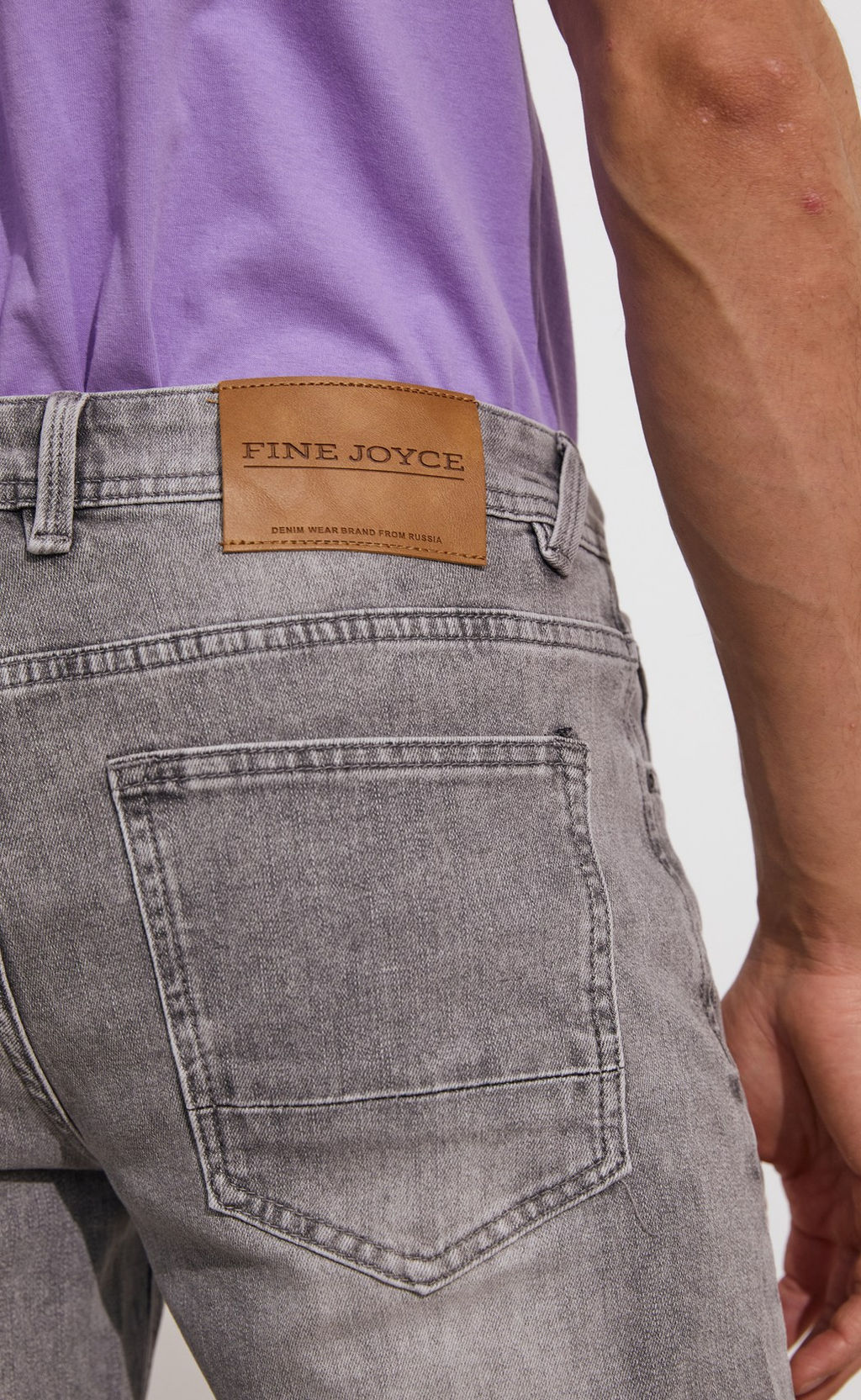Шорты джинс F311-0910 grey - Fine joyce фото 7