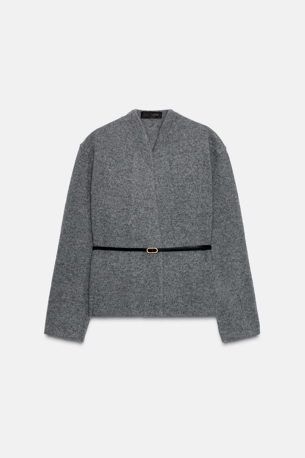 100% WOOL BELTED CARDIGAN - Zara фото 5