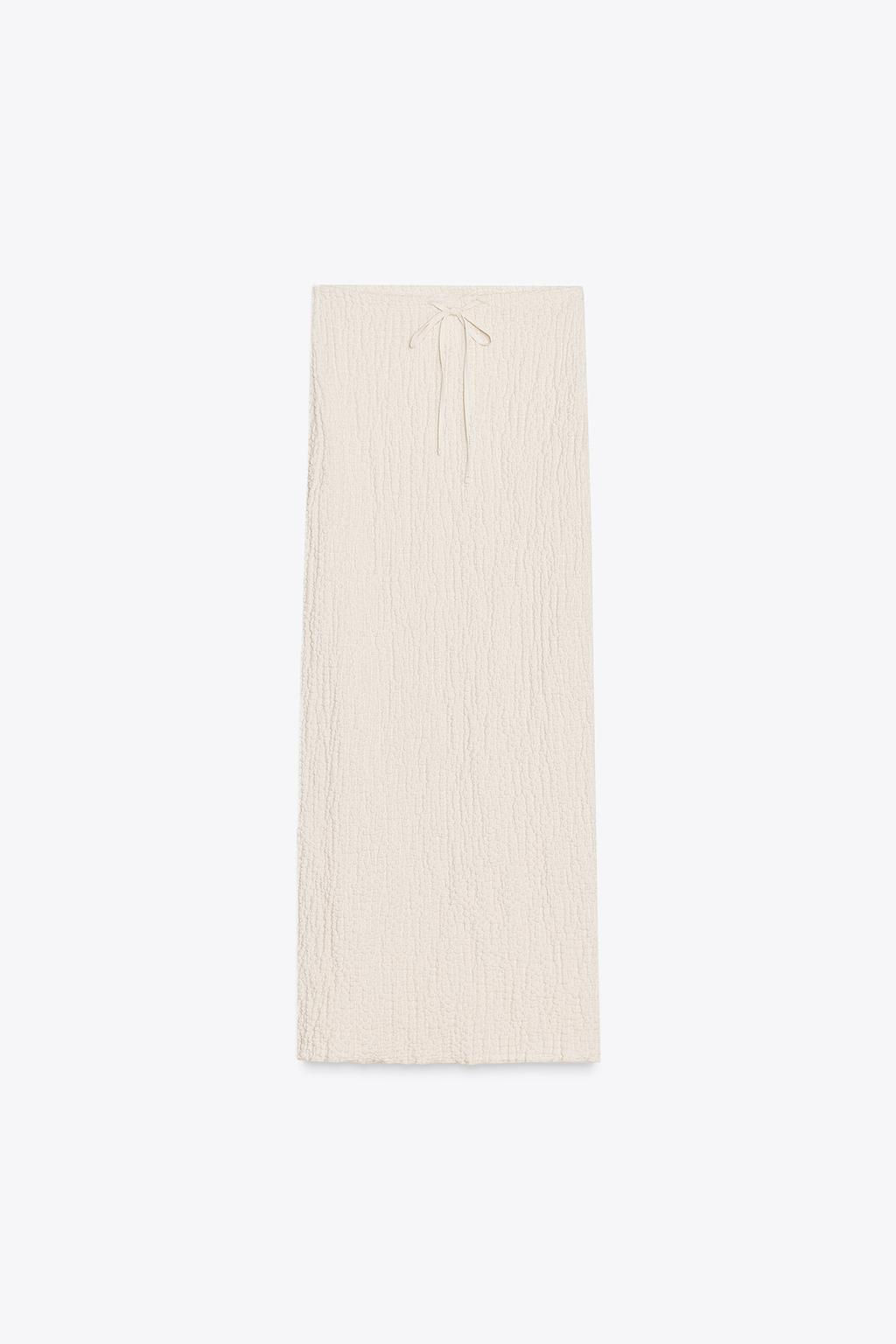 LONG TEXTURED SKIRT - Zara фото 5