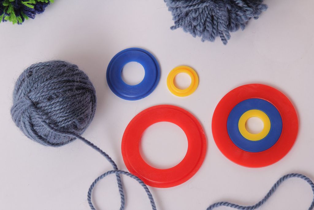 Для вязания Gamma PM-2 устройство для изготовления помпонов пластик 3 размера  фото 5