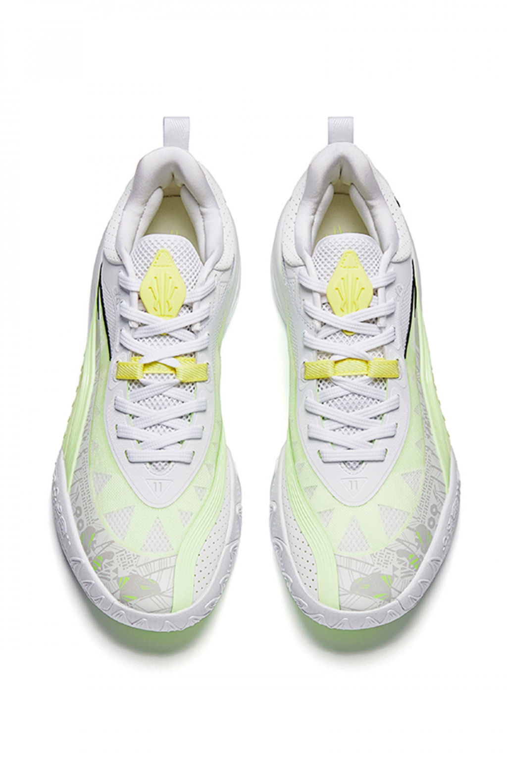 Кроссовки для баскетбола Белый/Неоново-Зеленый KAI 1 TEAM - Anta фото 3