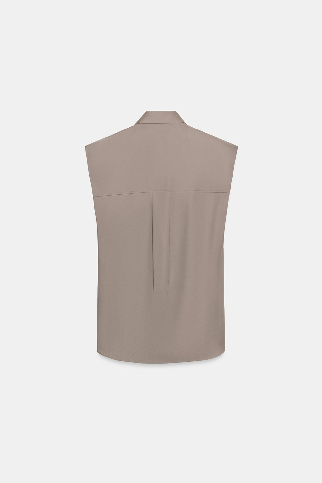 CAMISA RAYAS LAZADAS ZW COLLECTION / Gris - Zara фото 8