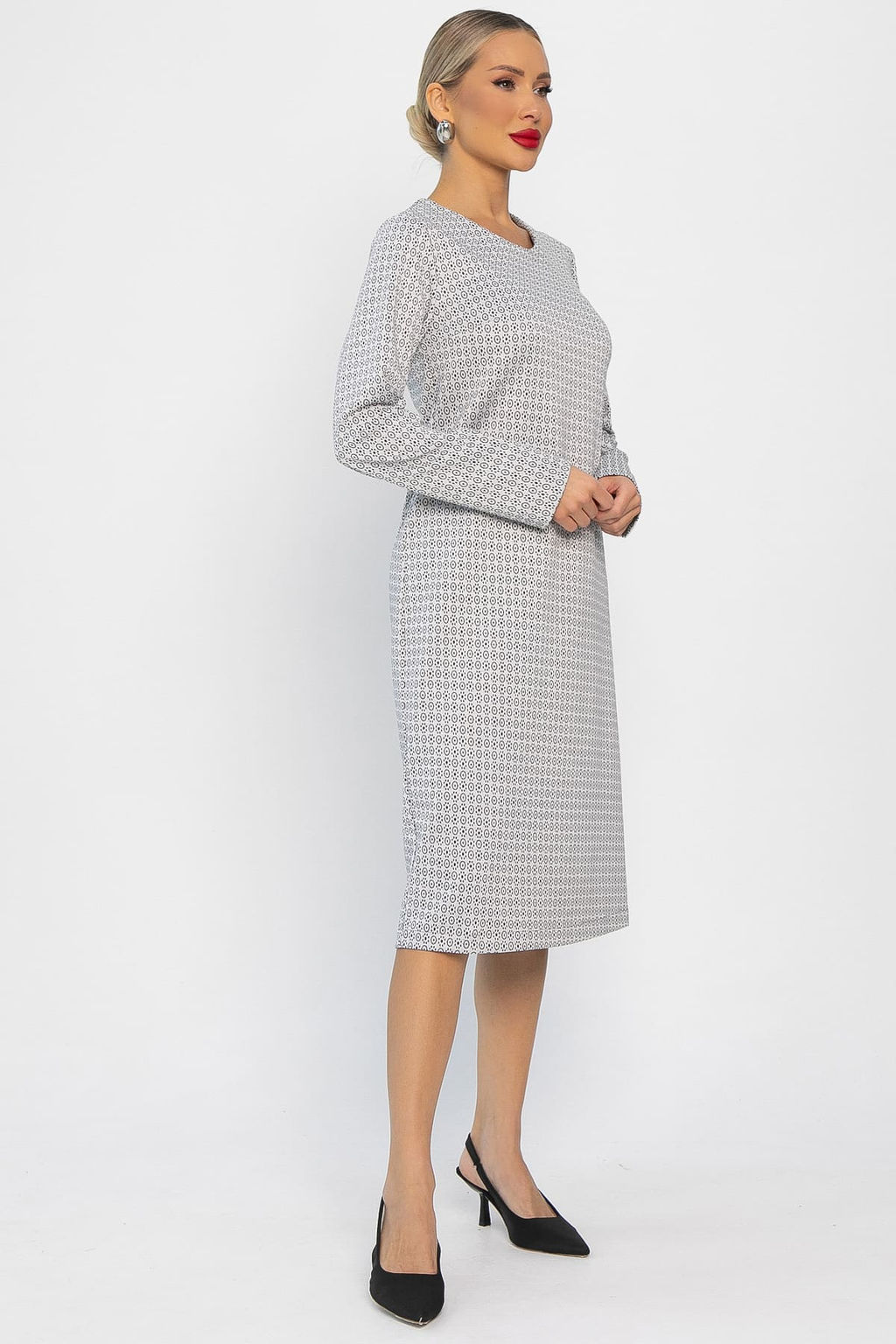 Платье трикотажное Лаурель (светло-серое) П14248-25М - Lt collection фото 2