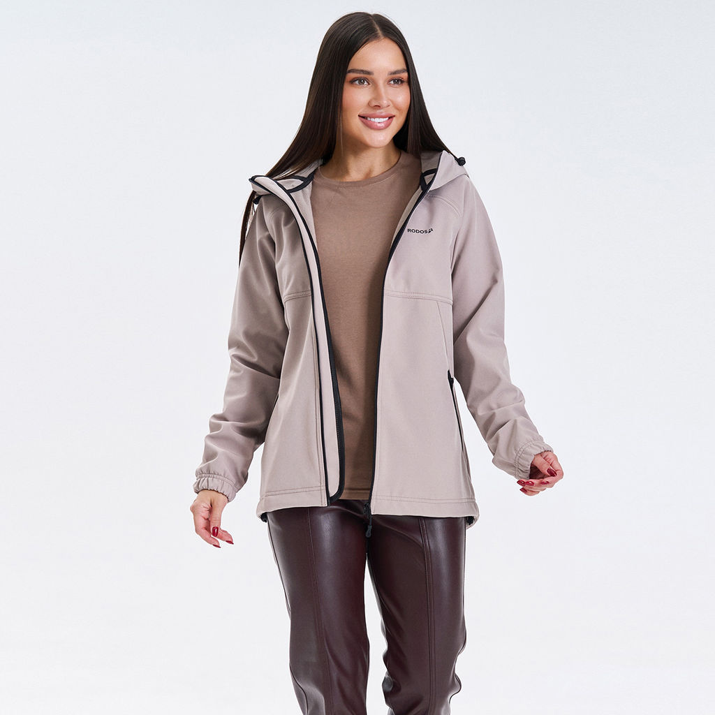 RODOS Ветровка softshell женская демисезон М-312 Бежевый фото 9