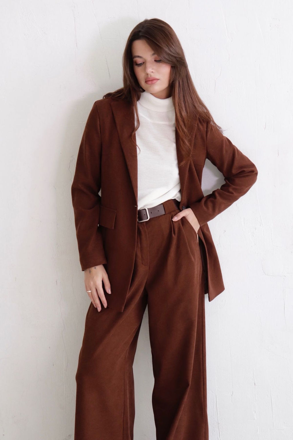 Жакет удлинённый с английским воротником - Martichelli фото 197