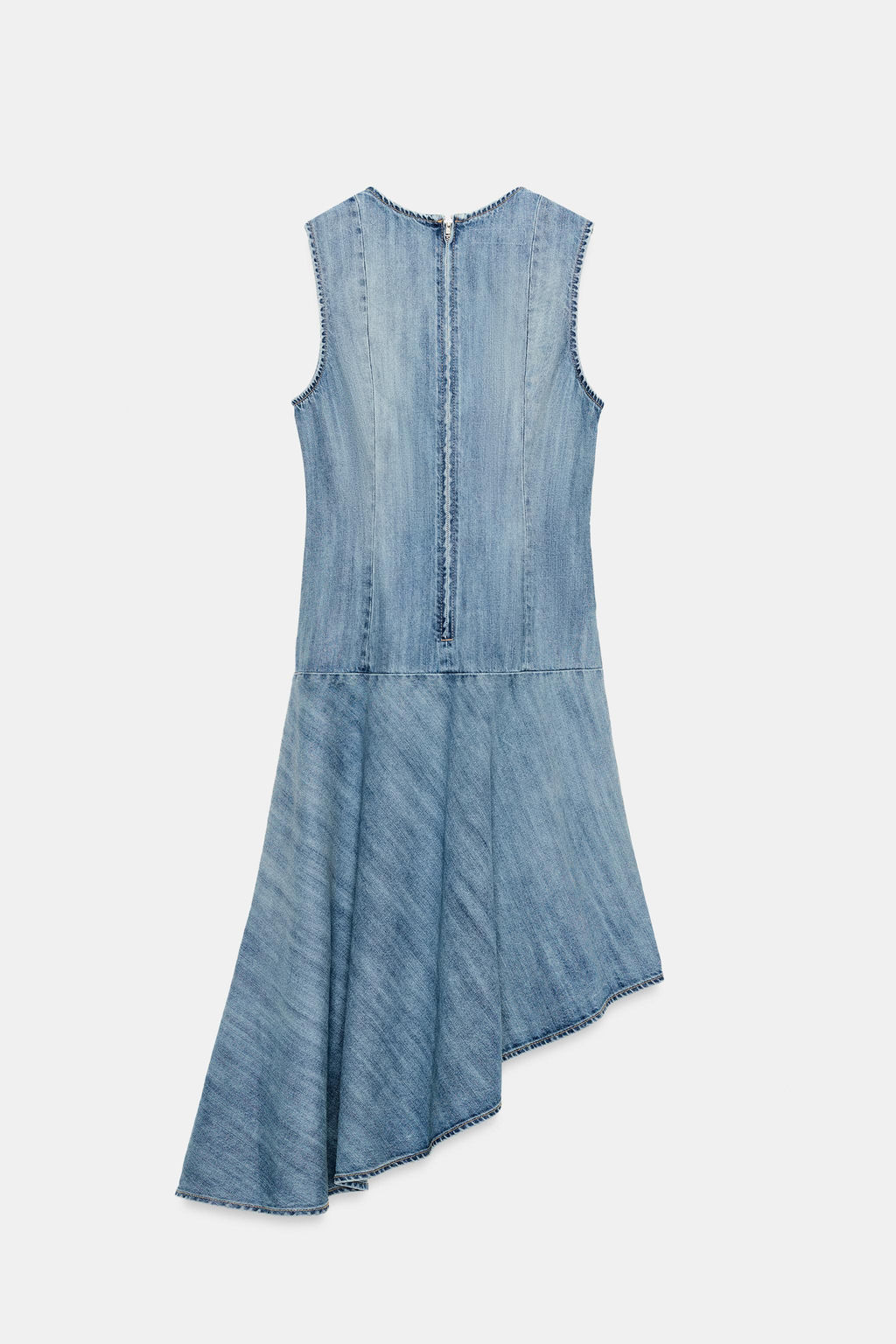 VESTIDO DENIM TRF ASIM?TRICO / Azul - Zara фото 5