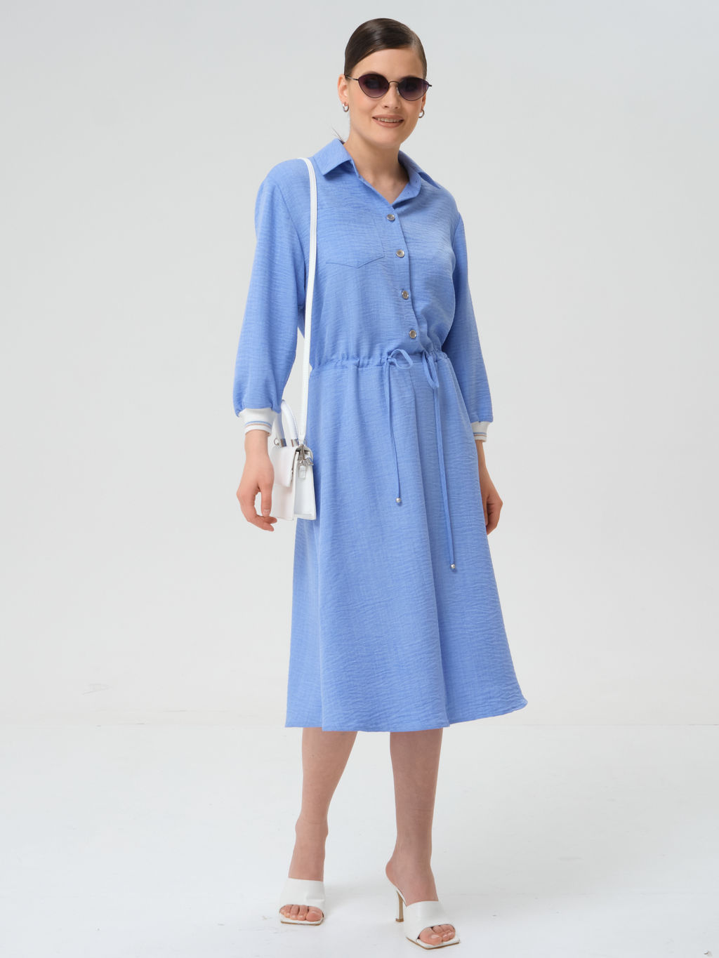 Платье с рукавом 3/4