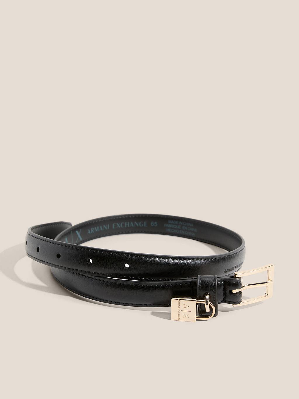 Женский ремень ARMANI EXCHANGE Артикул 4363480, черный