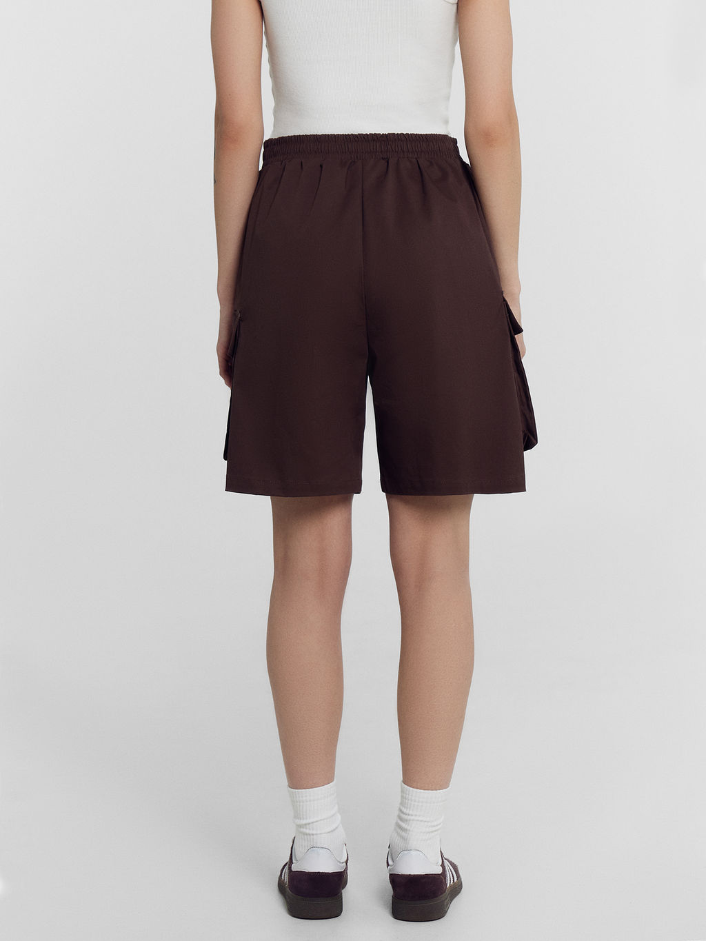 Шорты женские в пепельно-коричневом цвете пепельно -коричневый 132363 - Mark formelle фото 3