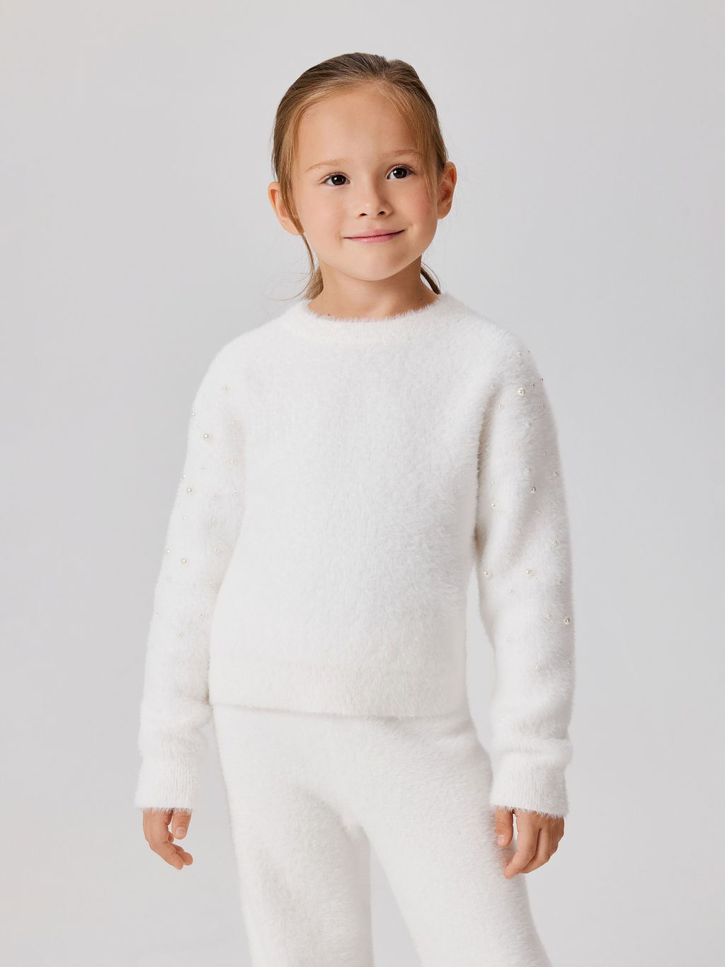 ACOOLA / Джемпер детский для девочек Lika белый фото 2