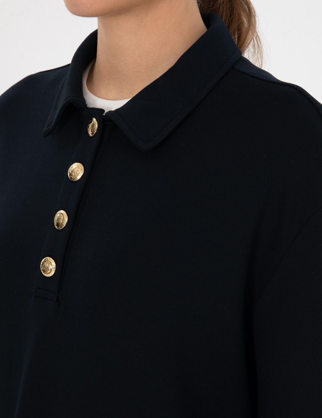 Lacivert Oversize Sweatshirt - Pierre cardin фото 7