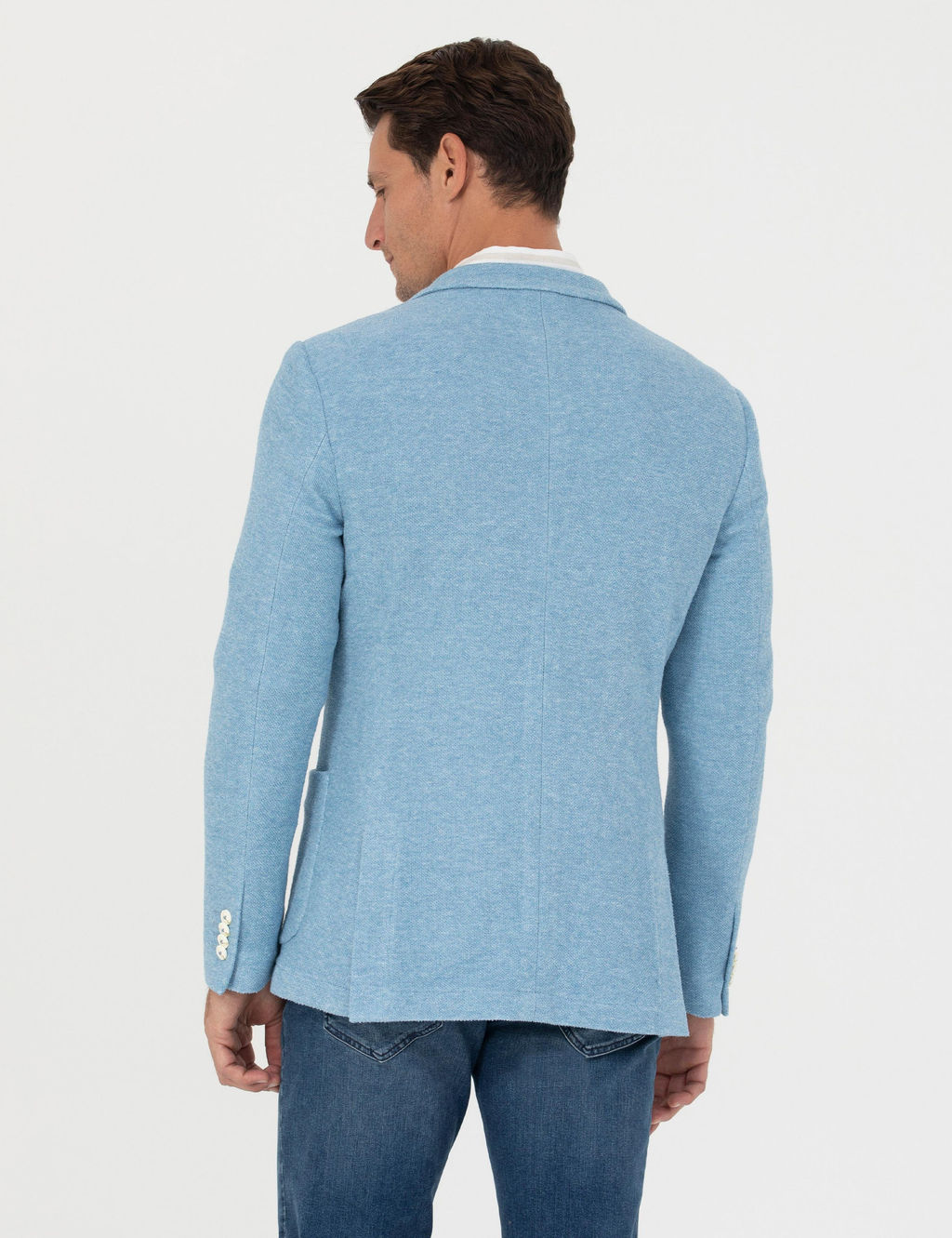 Синяя зауженная куртка - Cacharel фото 5