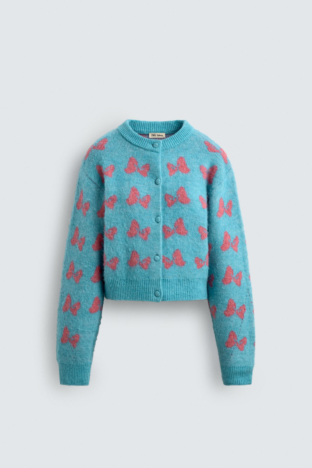 INTARSIA BOW CARDIGAN HARRY LAMBERT FOR ZARA X DISNEY  фото 2