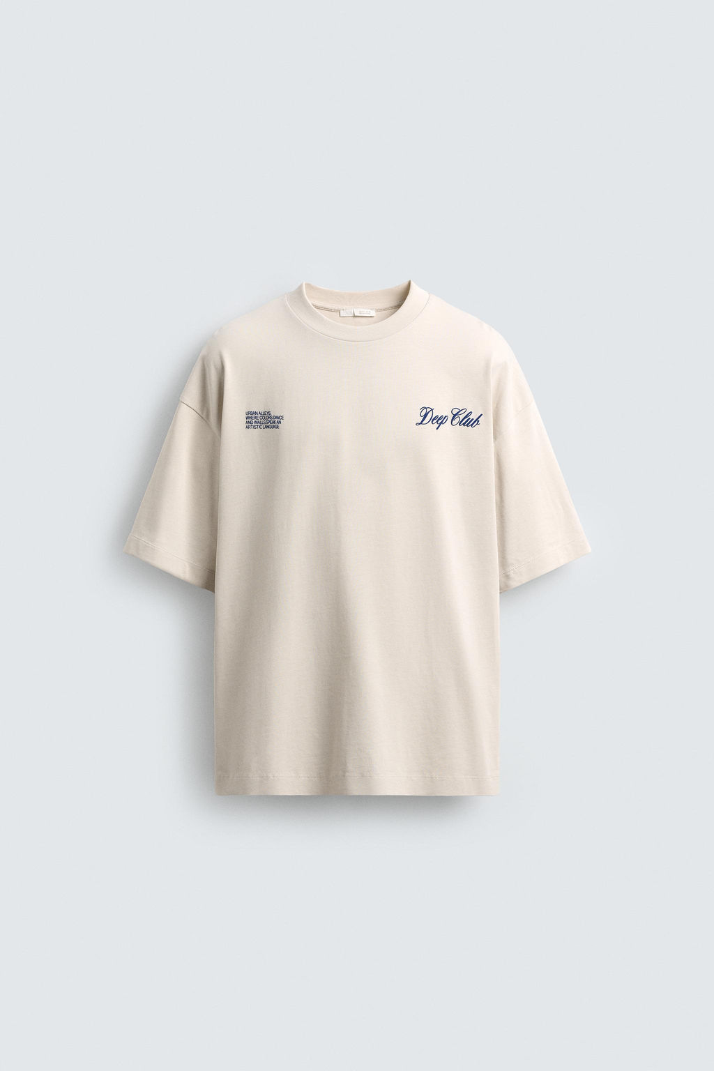 CONTRAST PRINT T-SHIRT