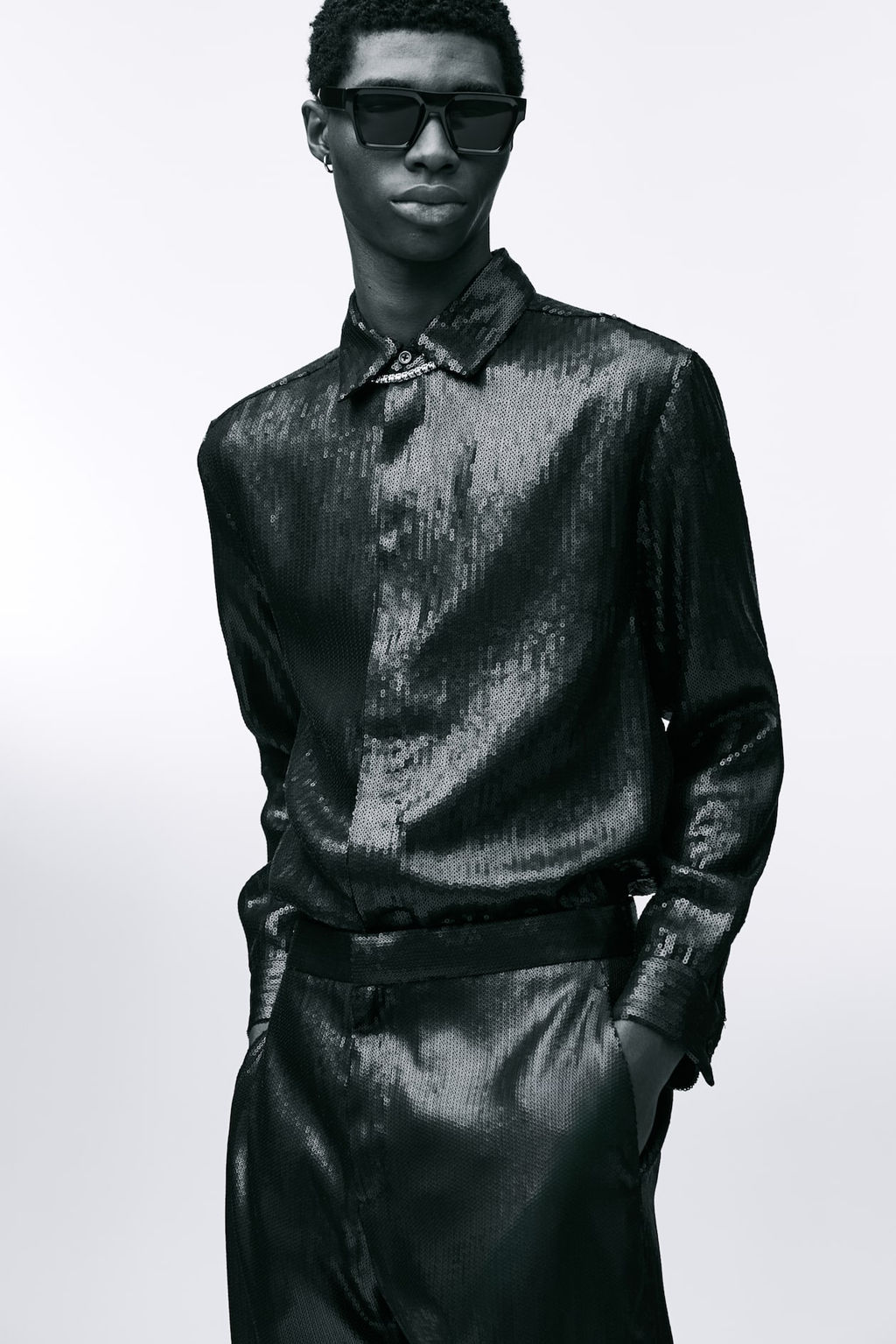 Pantalon de lentejuelas Relaxed Fit - H&m фото 2