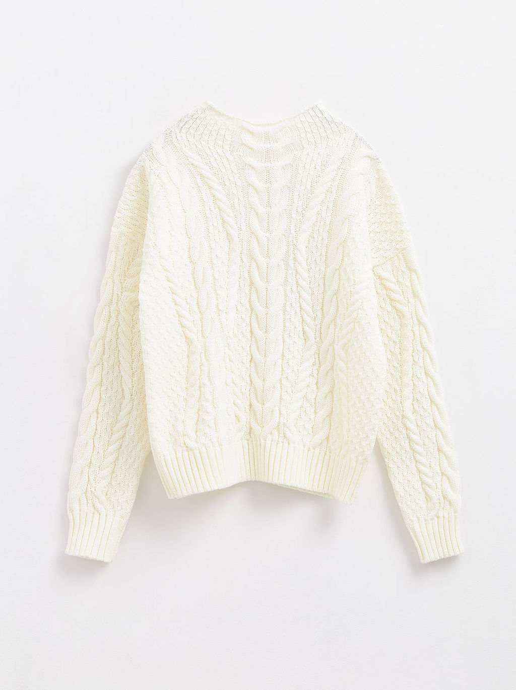 CONTE LDK 238 Фактурный джемпер крупной вязки ecru - Conte elegant фото 4