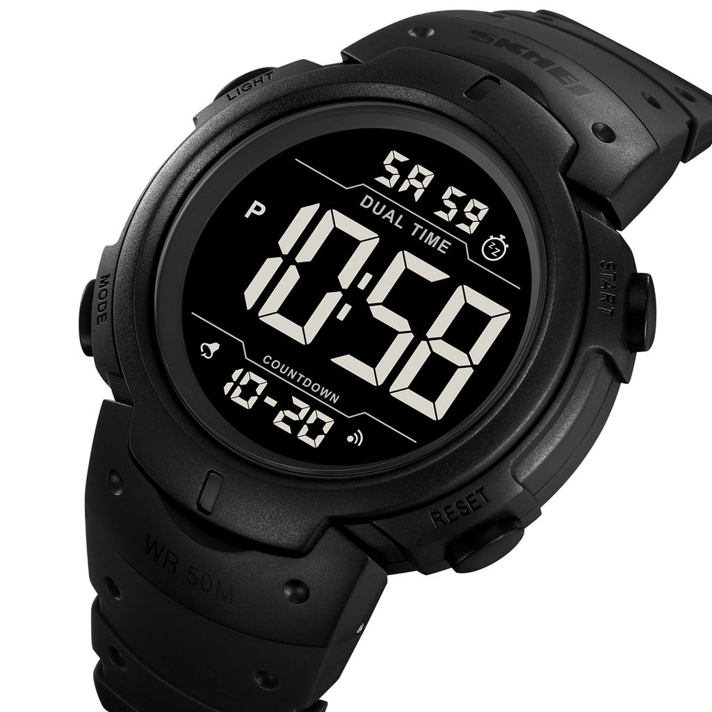 Часы наручные Skmei мужские электронные спортивные 2304black-black