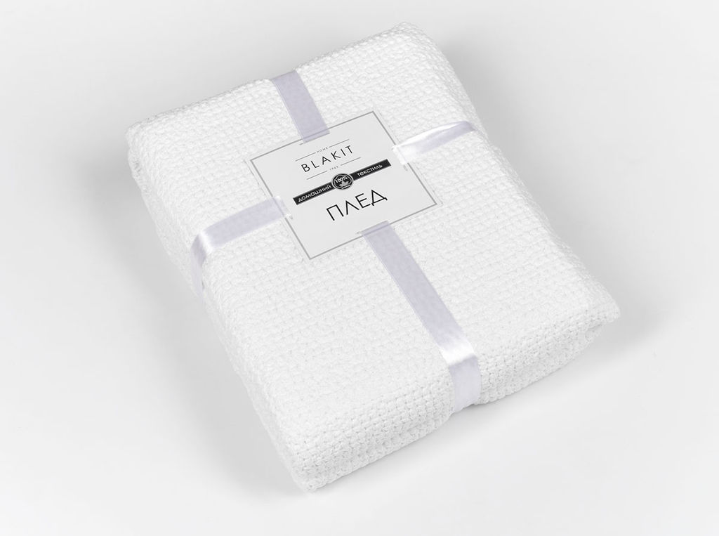 4652 Плед 220*155 цв.белый