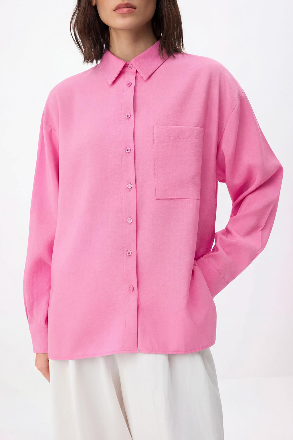 Pembe Genis Kal?p Modal Gomlek TWOSS26GO00077