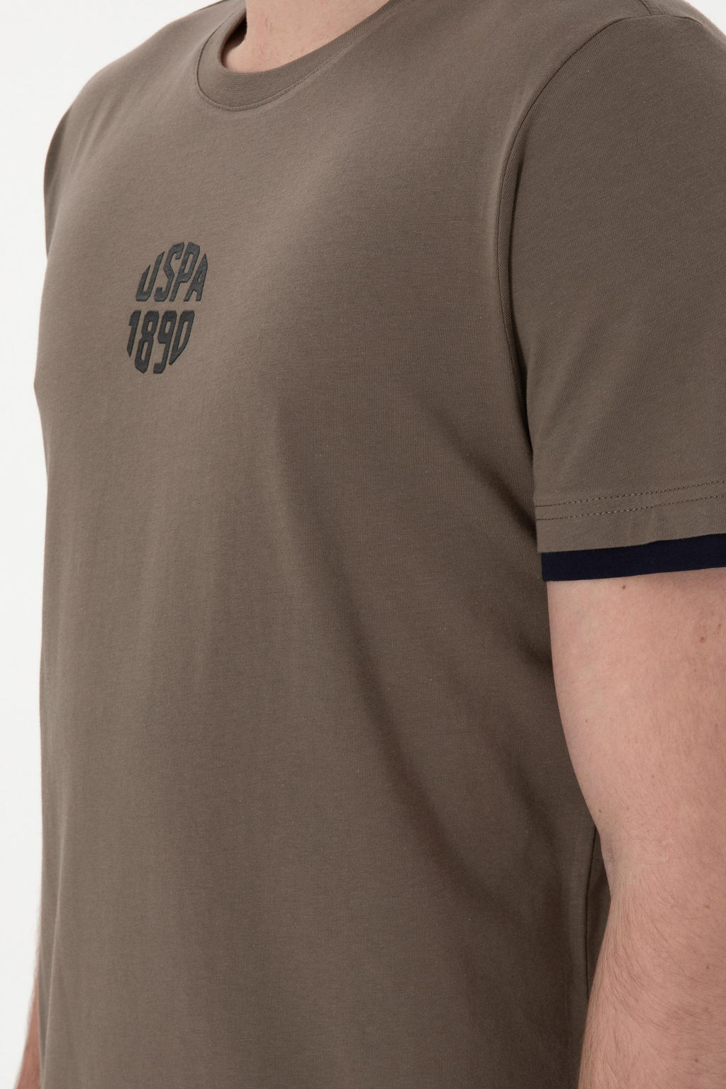 Erkek Regular Fit Bisiklet Yaka Vizon Ti__rt Sepette S_rpriz _ndirim - U.s. polo assn фото 7