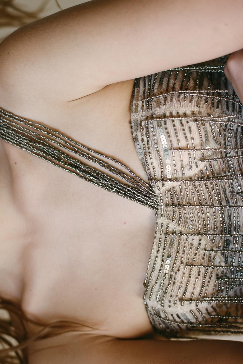 LIMITED EDITION BEADED SEQUIN CORSET - Zara фото 2