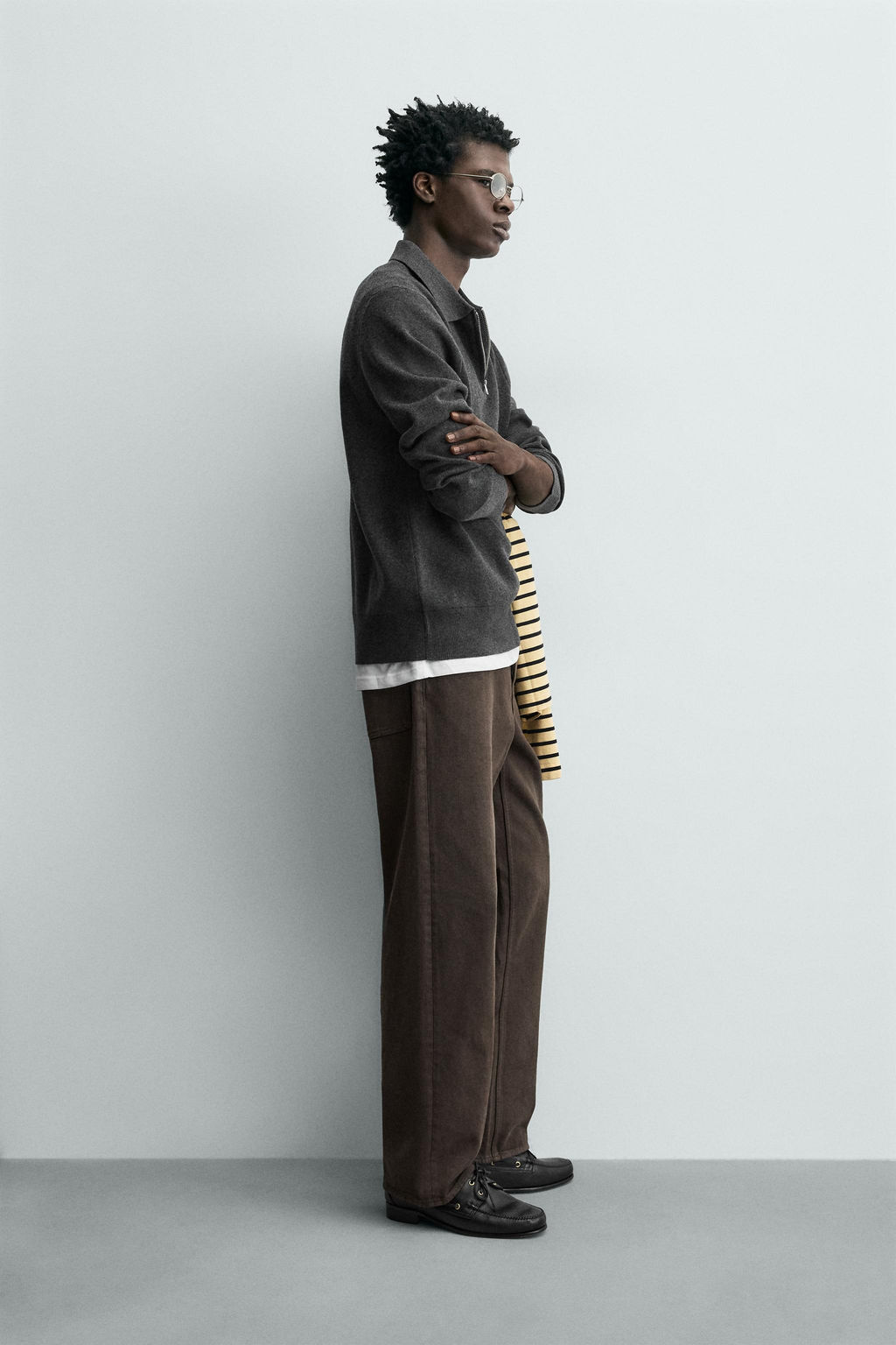 POLO RELAXED FIT ESTRUCTURA / rayas - Zara фото 12