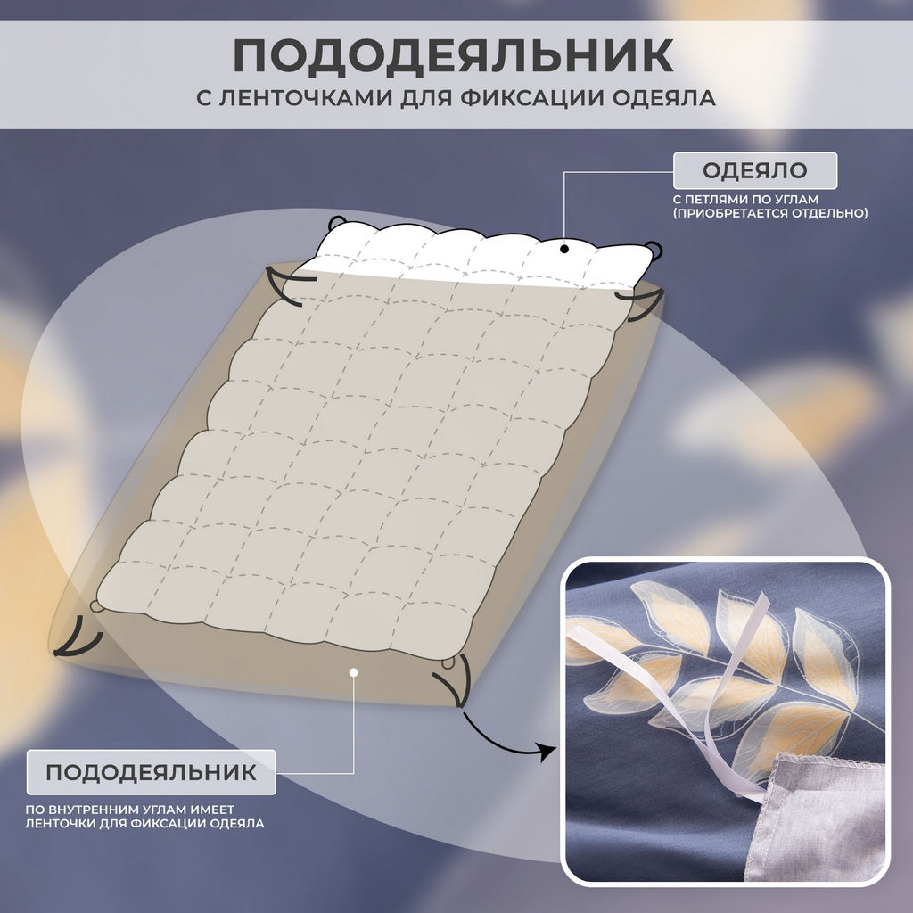 Комплект постельного белья Сатин 100% хлопок C644