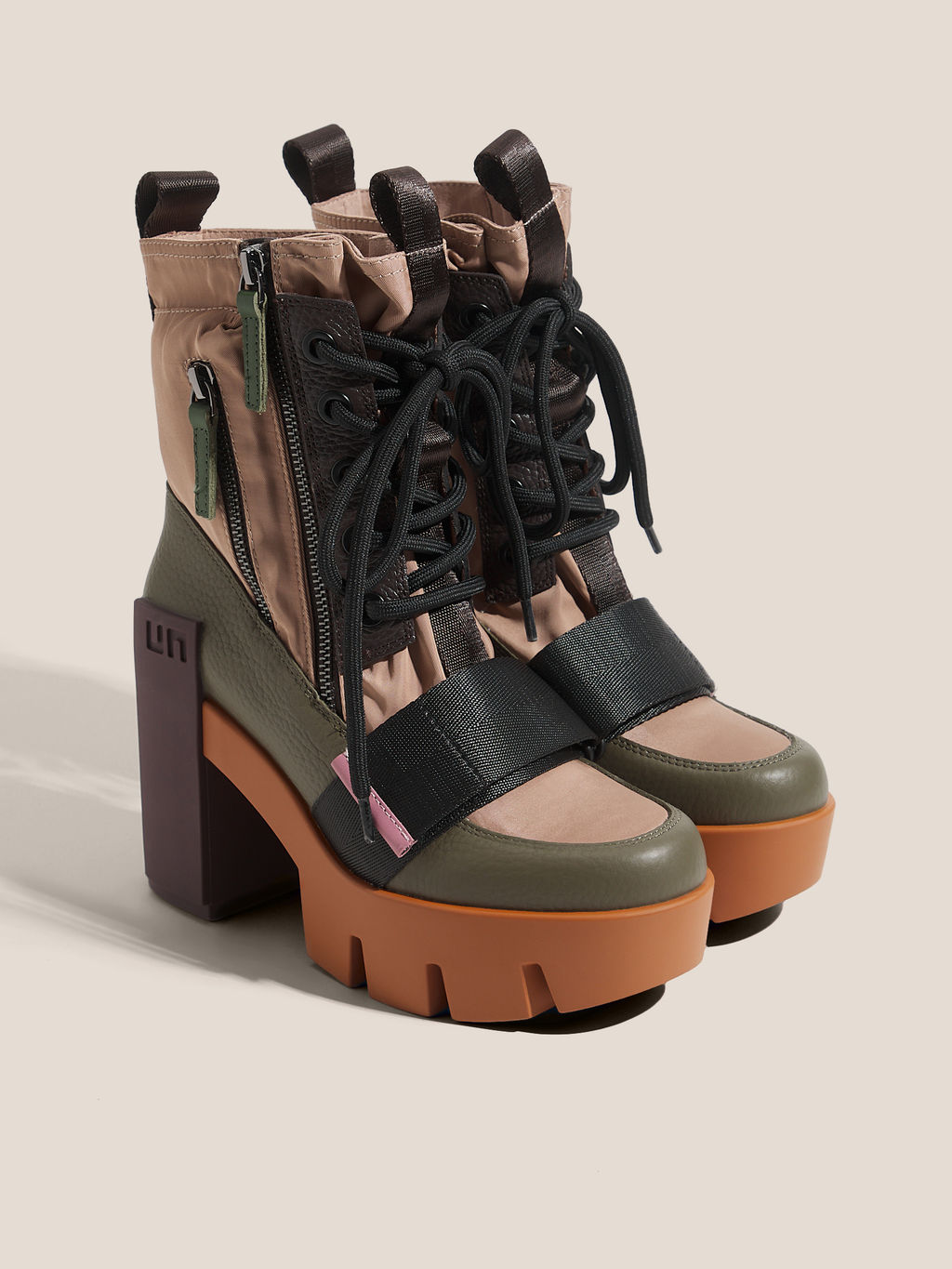 Ботильоны UNITED NUDE Grip Combat Mid Артикул 4638407, бежево-розовый