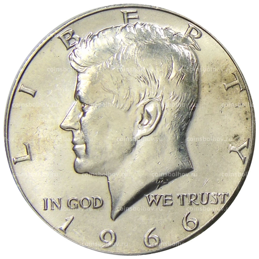1/2 доллара (50 центов) 1966 года США