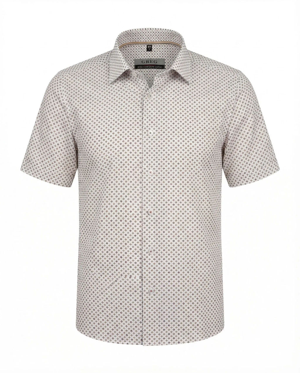 Сорочка мужская короткий рукав GREG 153/201/5207/Z/1p  фото 2