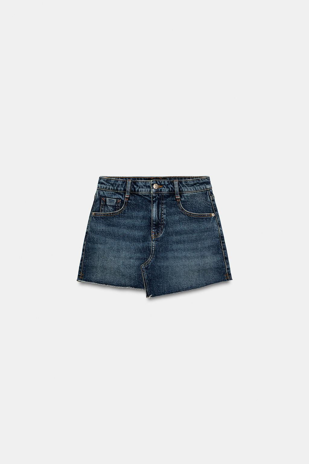 Z1975 DENIM RAW-HEM SKORT - Zara фото 7