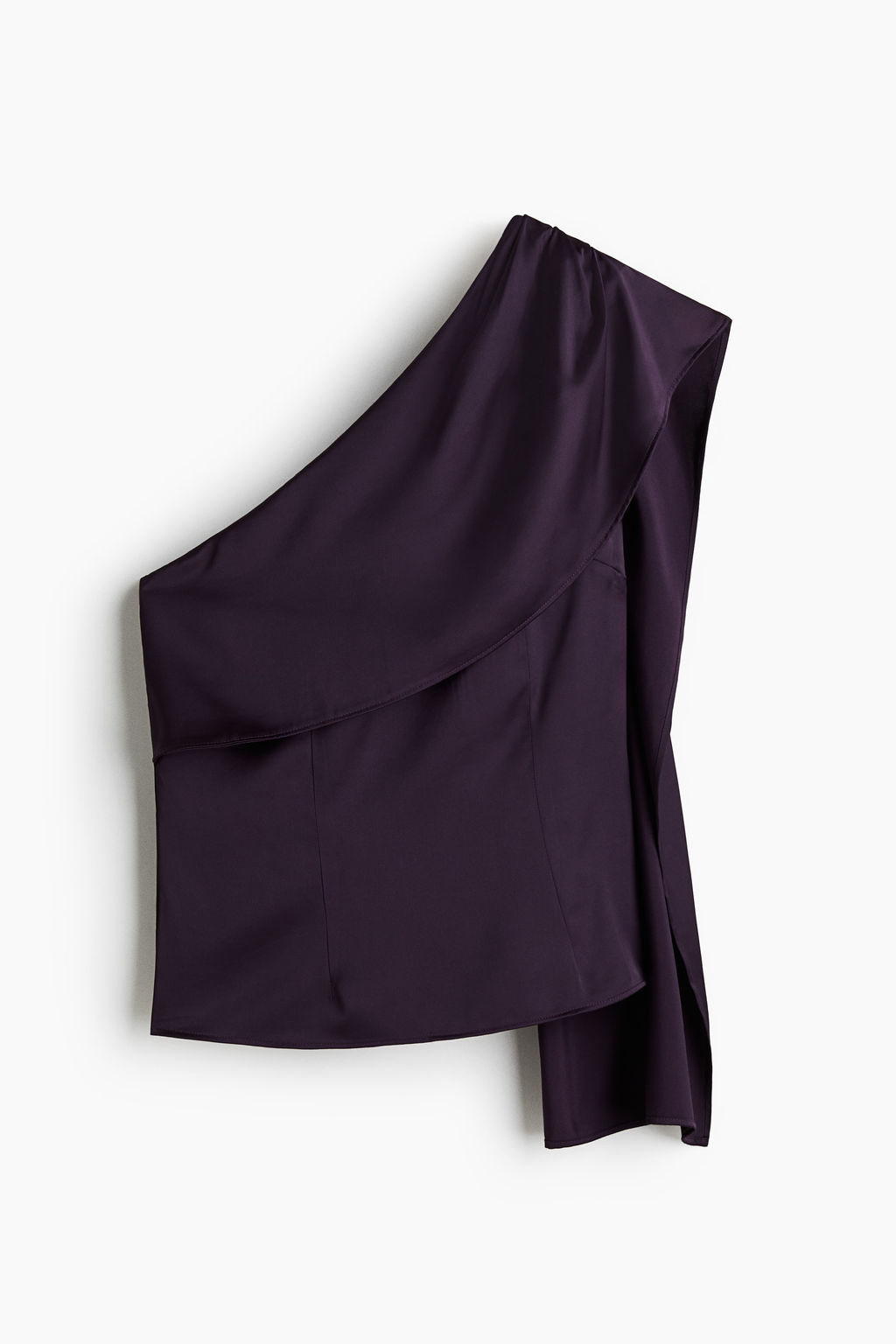 Top de sat?n con fular decorativo