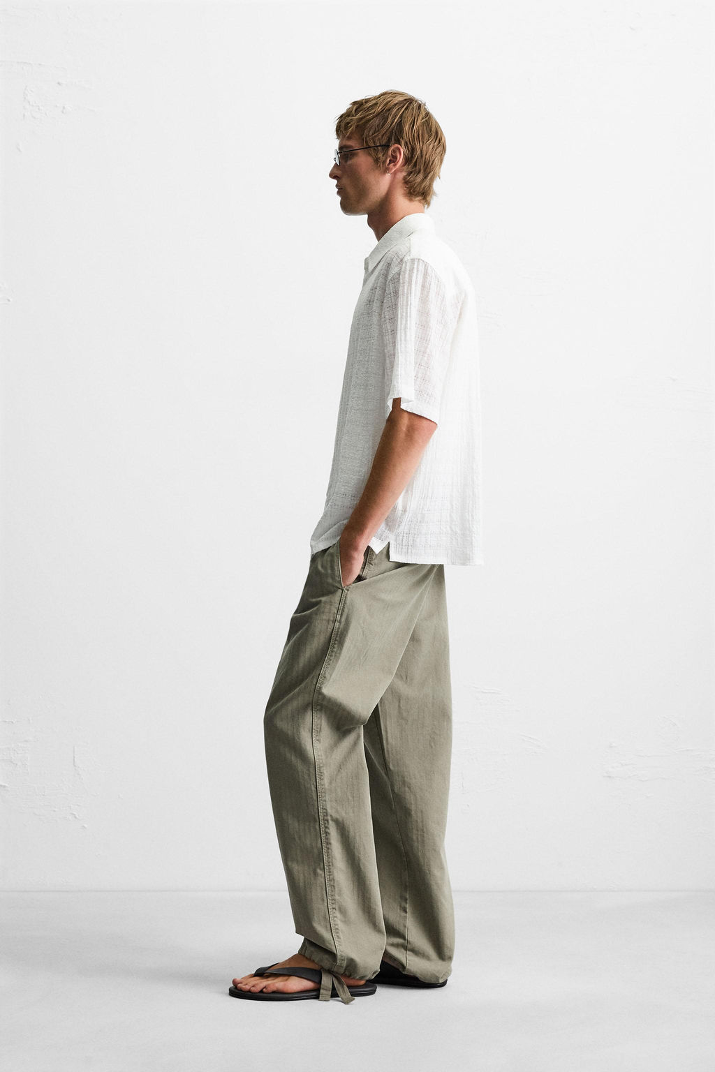 TEXTURED CHECK SHIRT - Zara фото 4