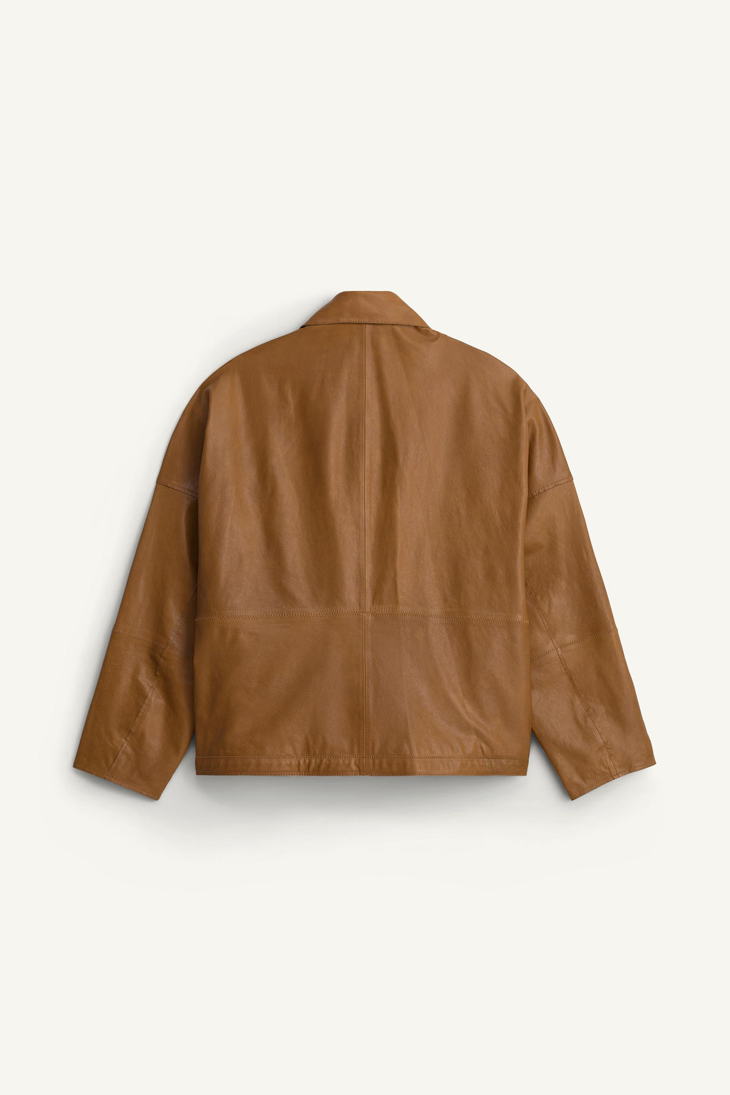 CAZADORA RELAXED FIT PIEL NAPA / Tostado - Zara фото 5