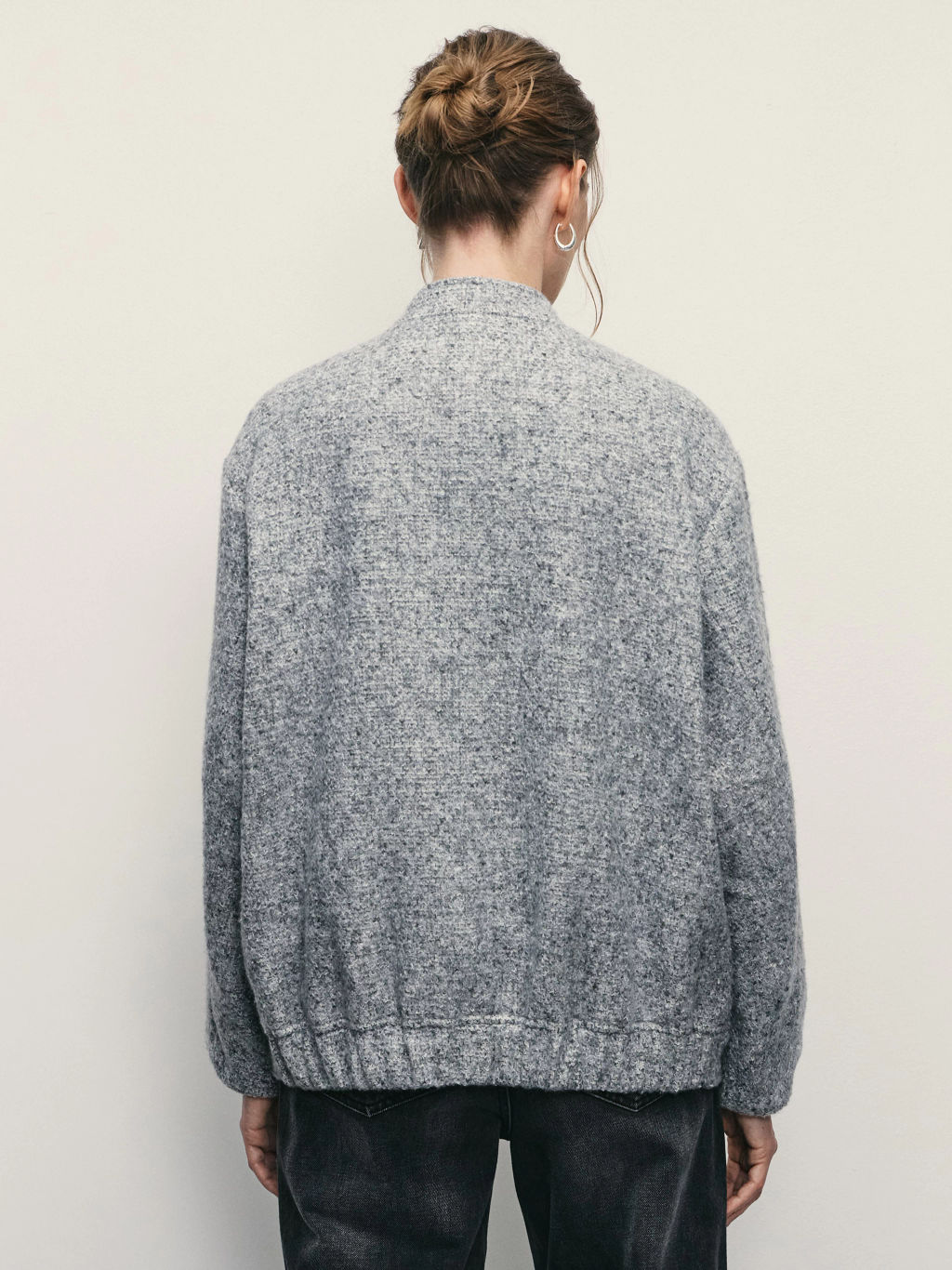 Куртка-бомбер из фактурной ткани / Zarina  фото 6