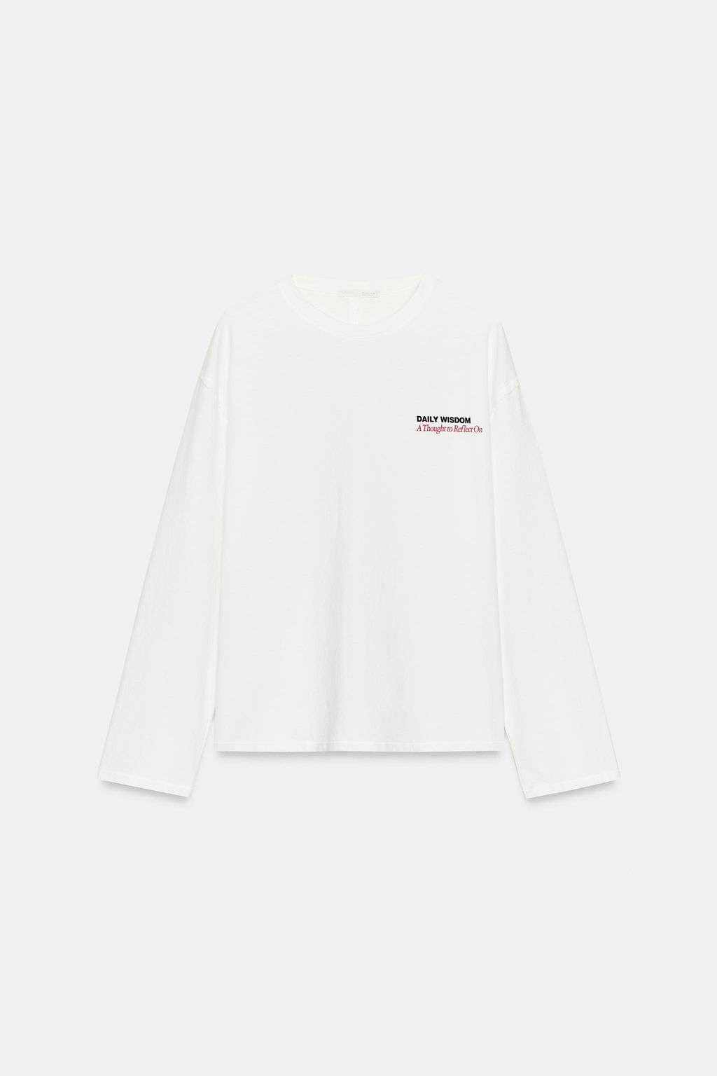 LONG SLEEVE SLOGAN T-SHIRT - Zara фото 4
