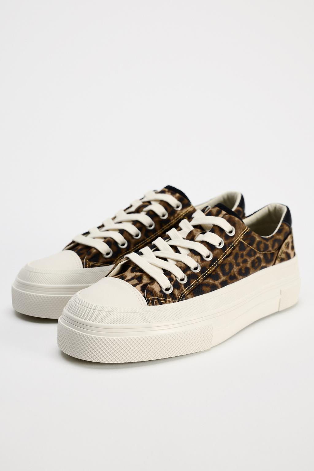 ANIMAL PRINT TRAINERS - Zara фото 6