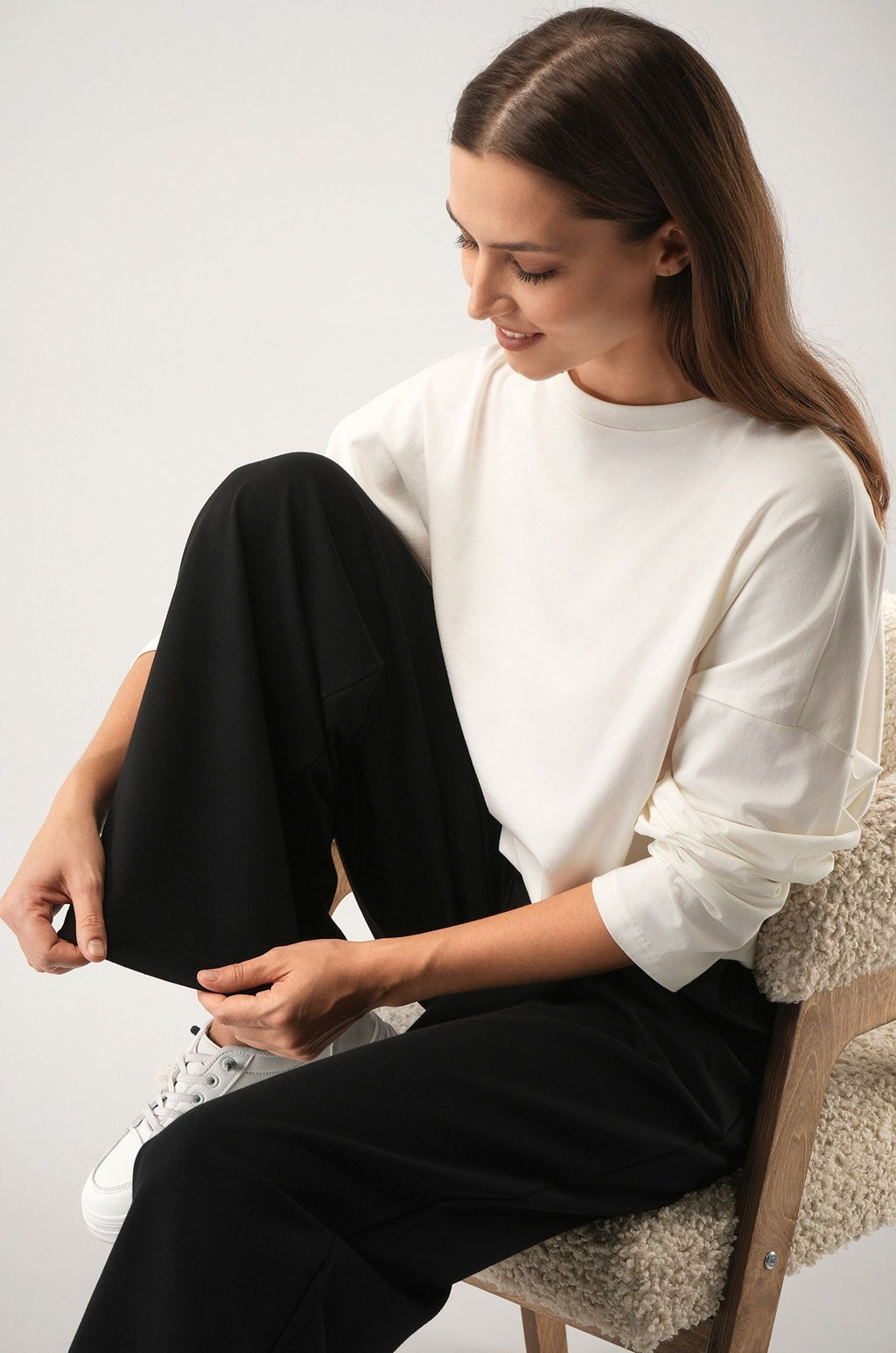 Женские брюки трансформеры из футера Happyfox