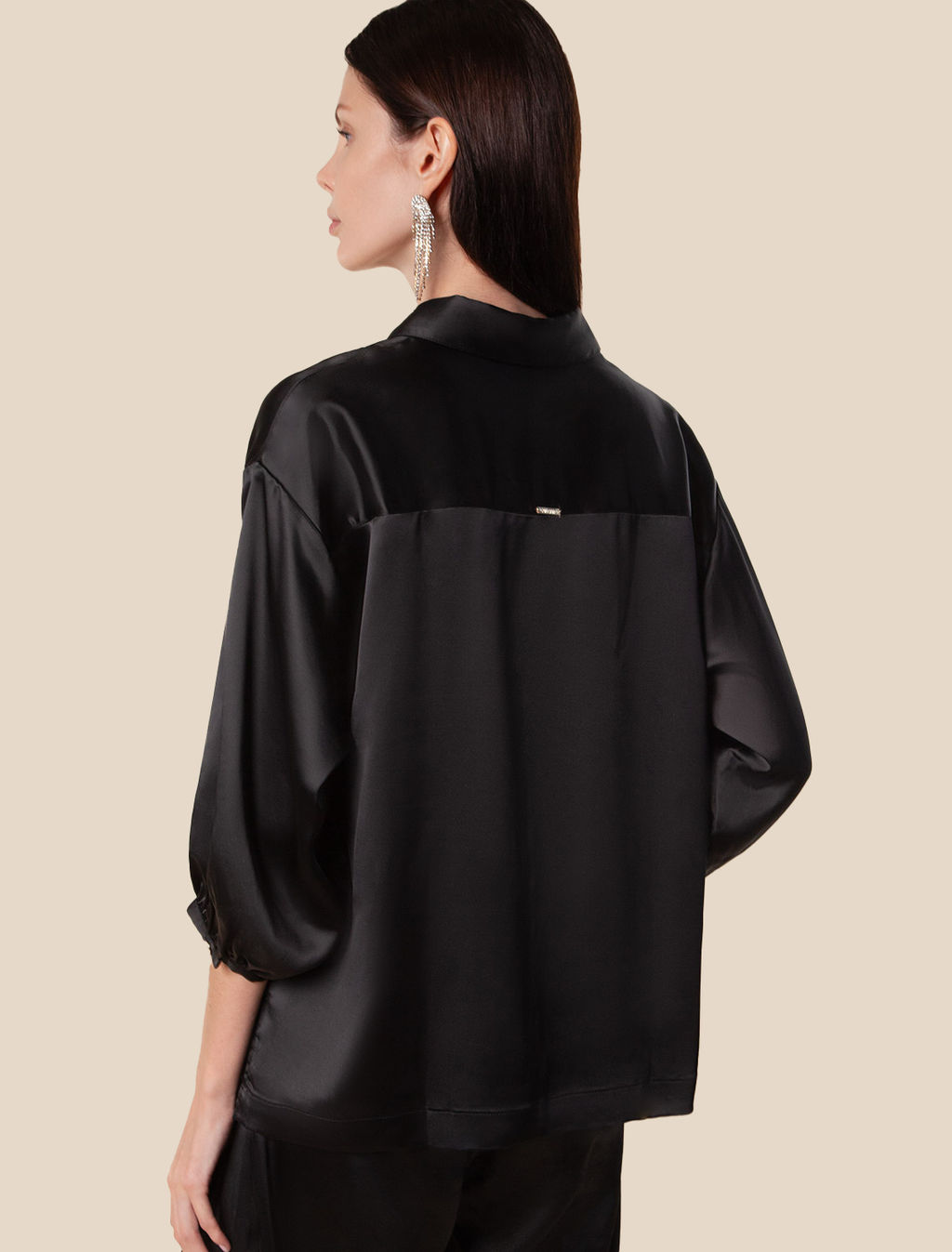 VILATTE / Блузка из струящегося сатина  фото 4