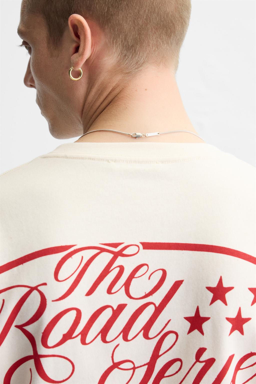 CONTRAST PRINT T-SHIRT - Zara фото 7