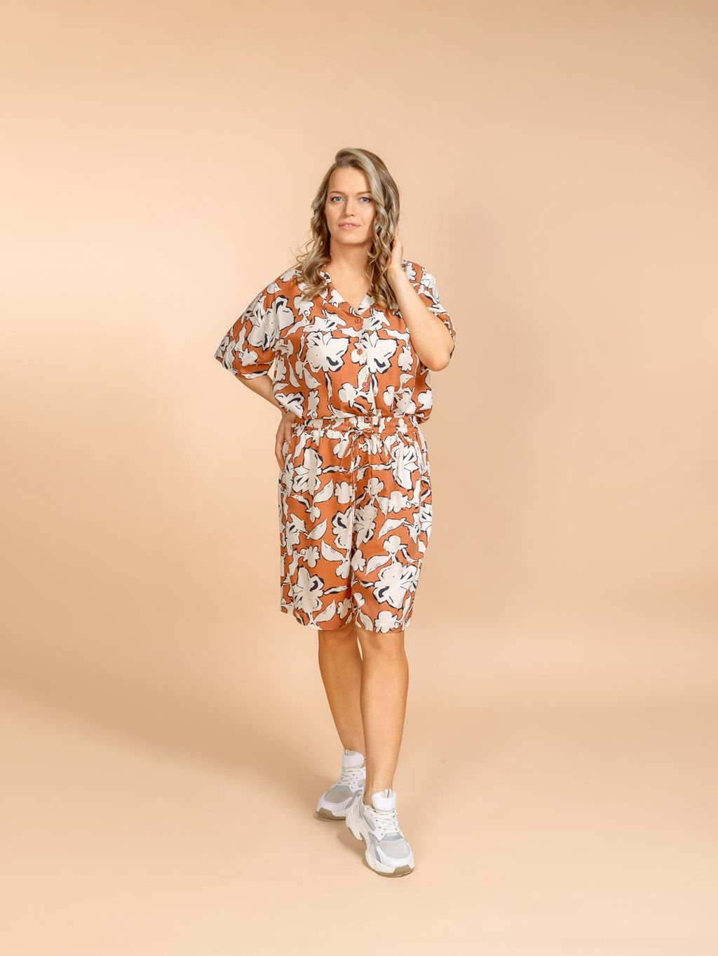 Костюм шорты и блузка (вискоза) №25-227-1 - Ганг фото 9