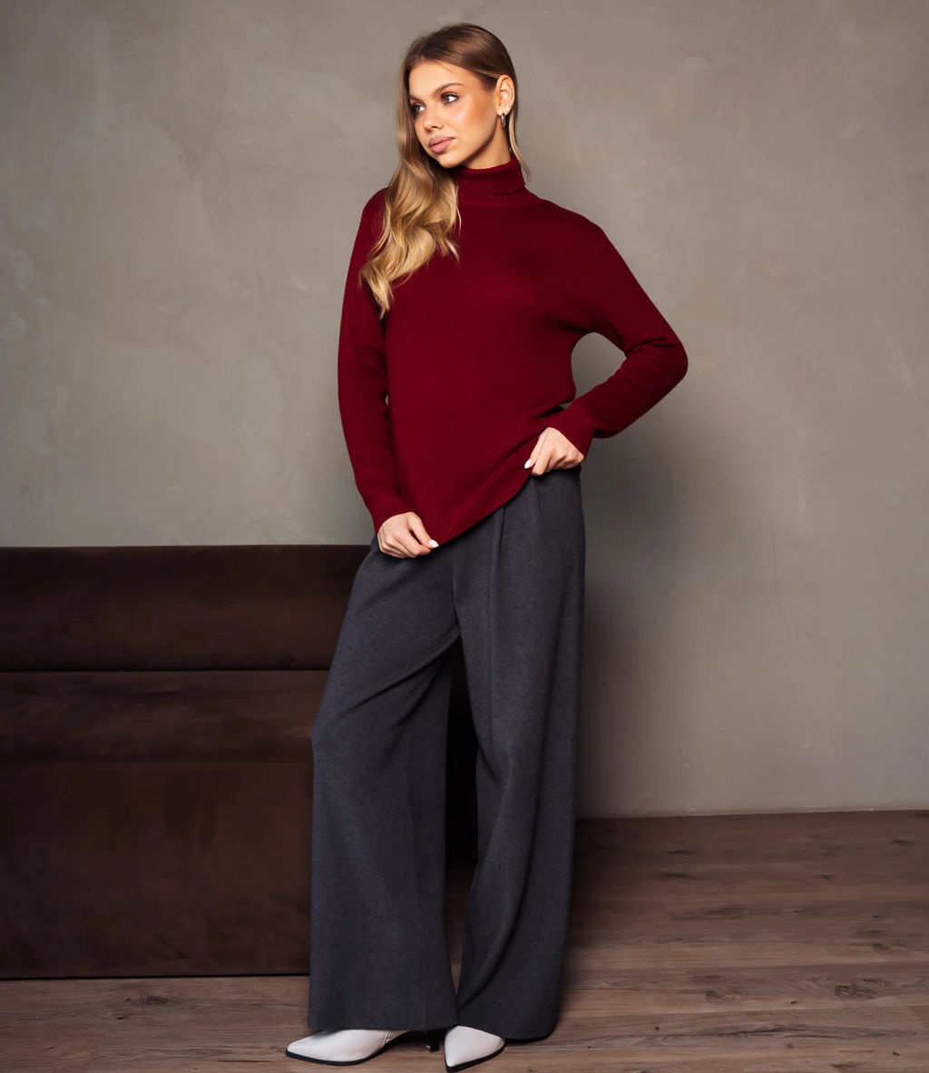 Водолазка #КТ881 (7), бордовый - Dommod фото 4