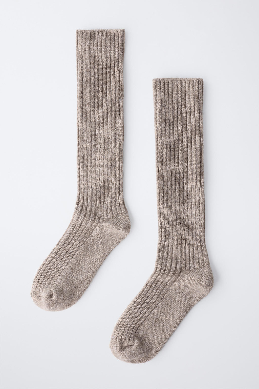 TALL WOOL AND CASHMERE SOCKS - Zara фото 4