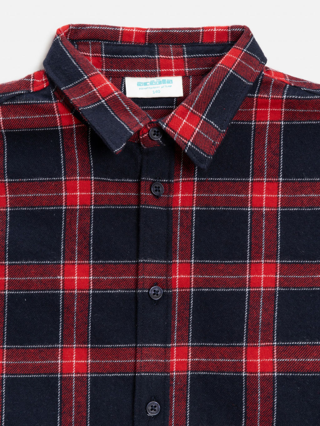 ACOOLA / Сорочка верхняя детская для мальчиков Bento красная клетка