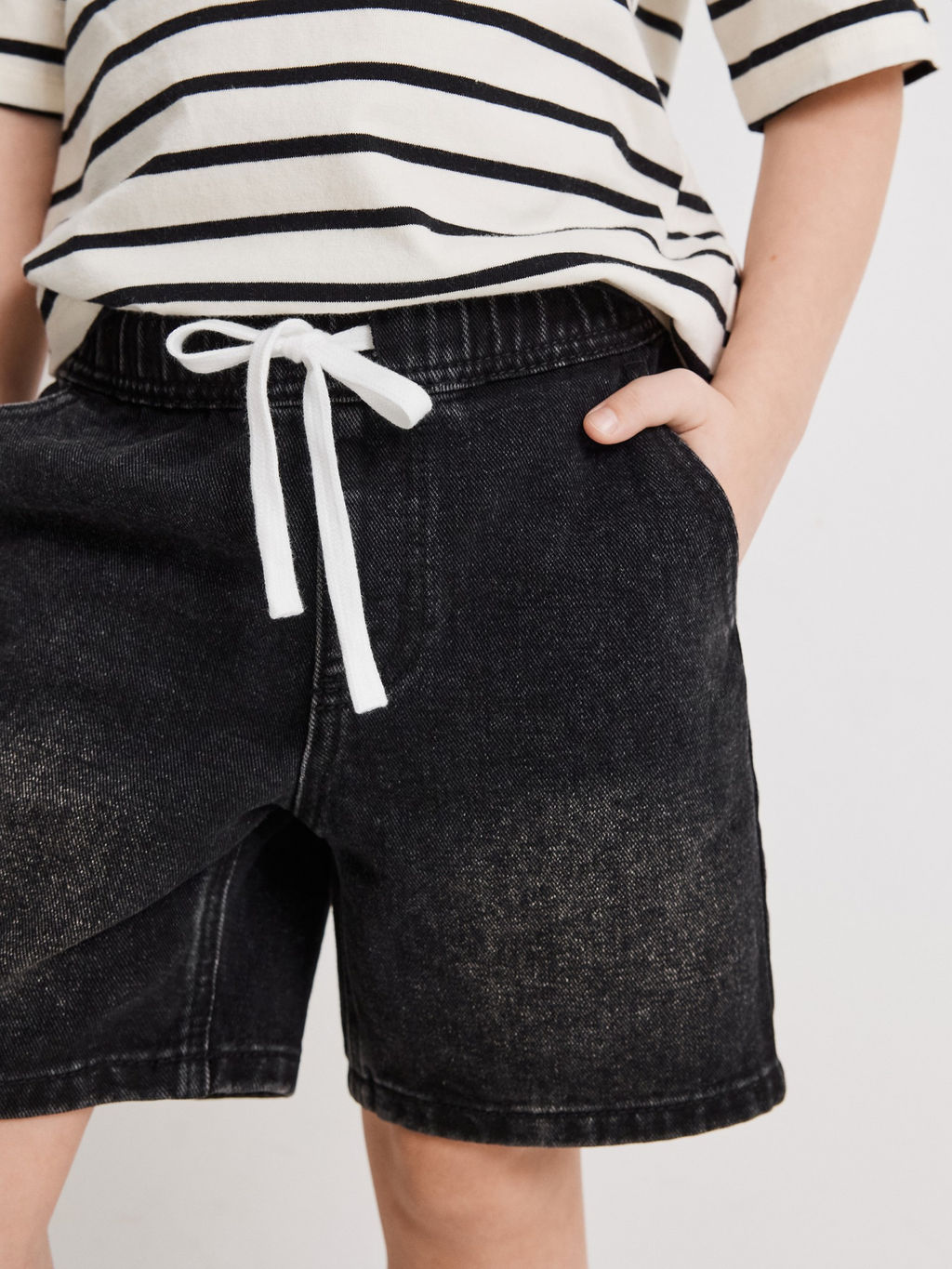 ACOOLA / Шорты джинсовые детские для мальчиков Zein черный фото 2