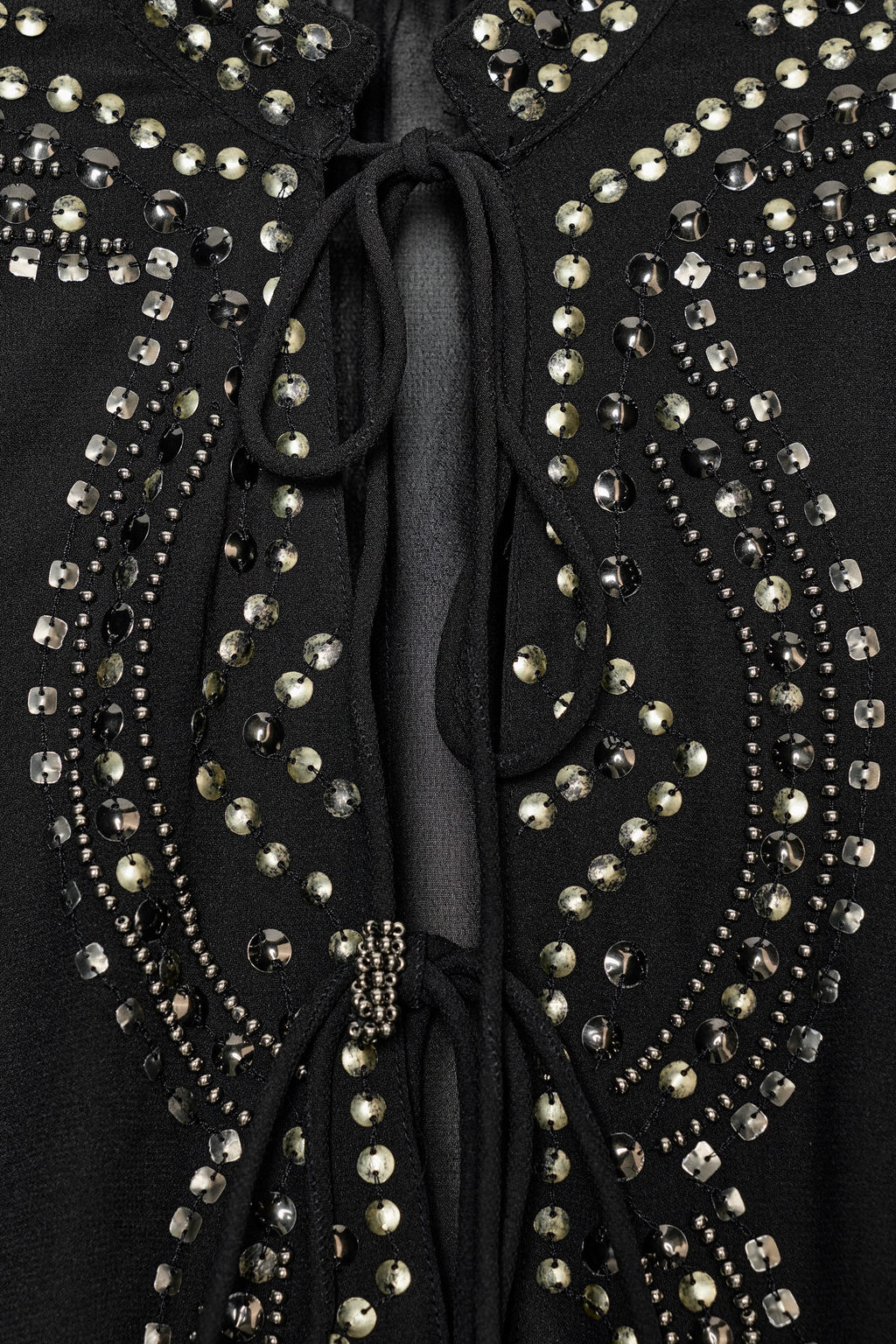 SEMI-SHEER BEADED BLOUSE - Zara фото 9