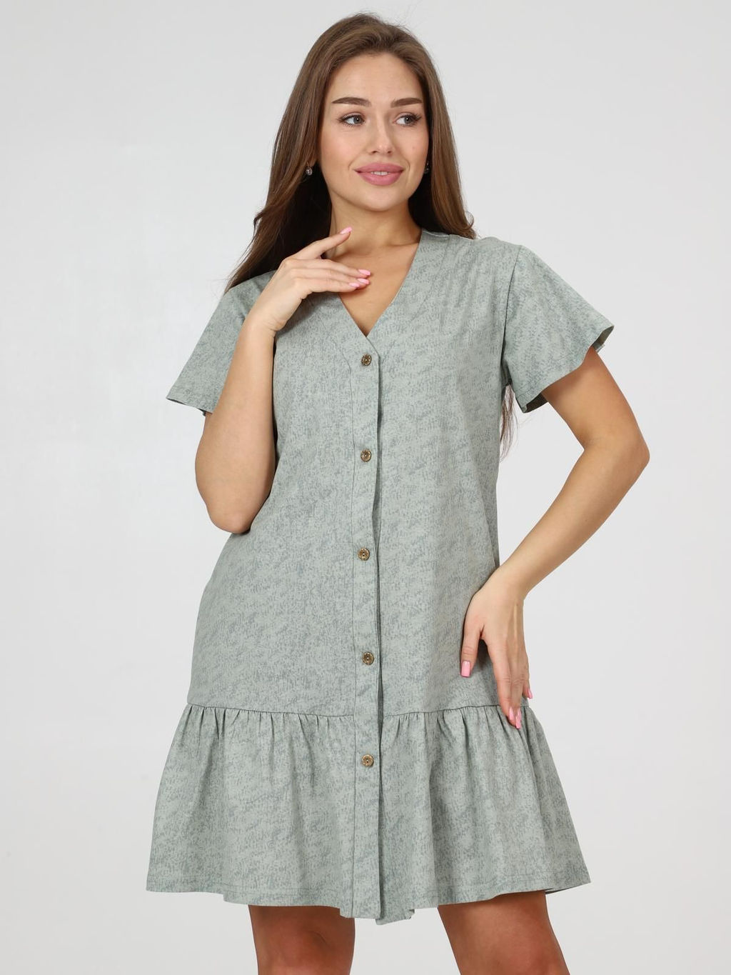 IV-CAPRIZ Дафни - платье хаки  фото 4