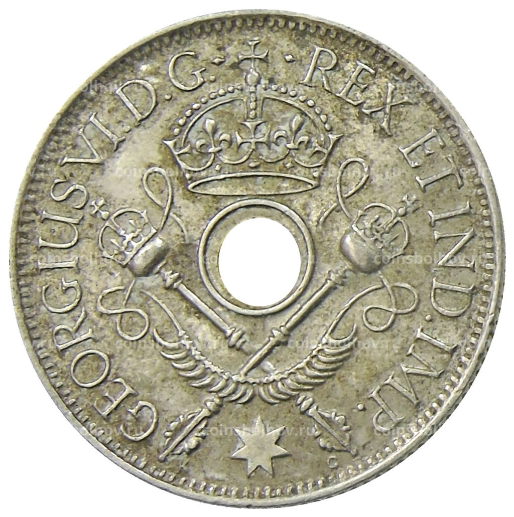 1 шиллинг 1938 года Британская Новая Гвинея