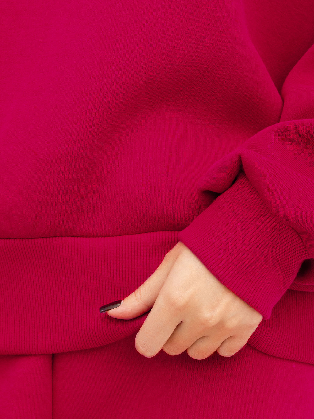 Худи женское в малиновом оттенке темная роза 302792 - Mark formelle фото 7