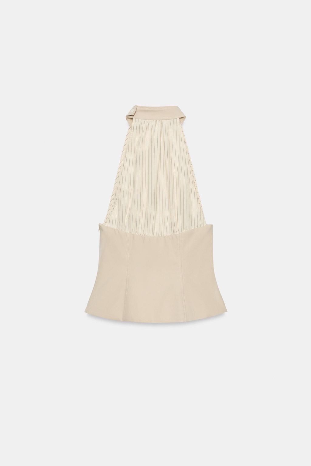 TOP HALTER COMBINADO BOTONES / Beige - Zara фото 8